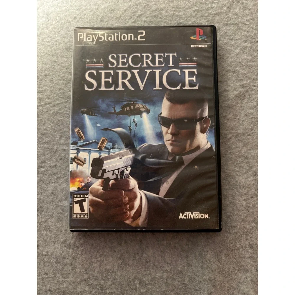Secret Service Activision Sony PlayStation 2 PS2 Game Complete CIB NTSC U/C